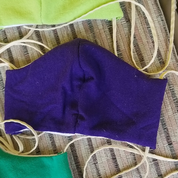 5 Handmade Kids Assorted Washable Face Masks - Picture 5 of 9